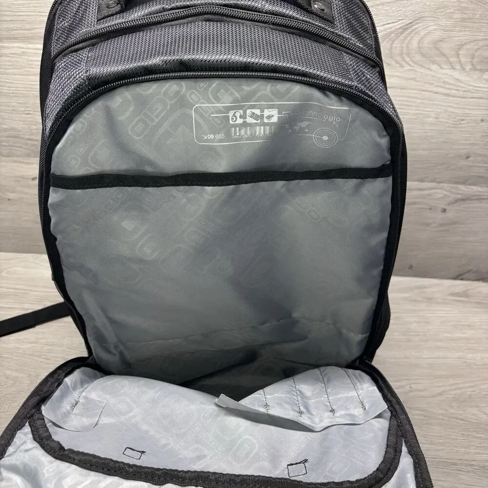 OGIO Black Branded Laptop Backpack Black Grey Padded School Travel Commuter Bag
